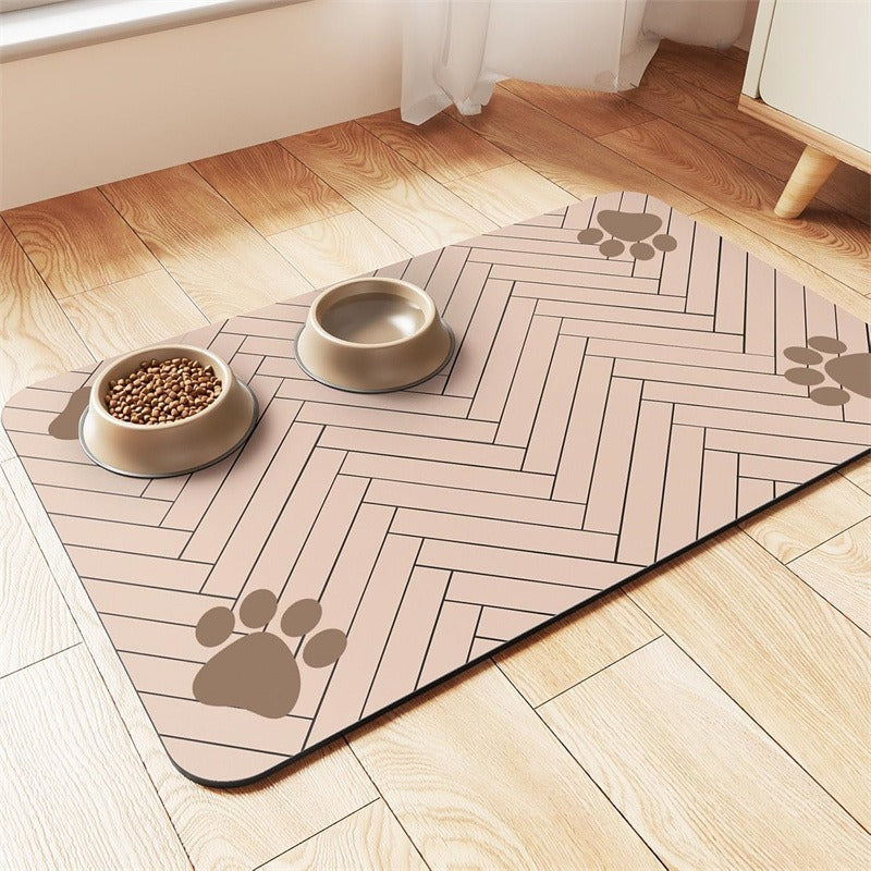 Diatom mud pet feeding splash proof pad for cats and dogs, universal 303