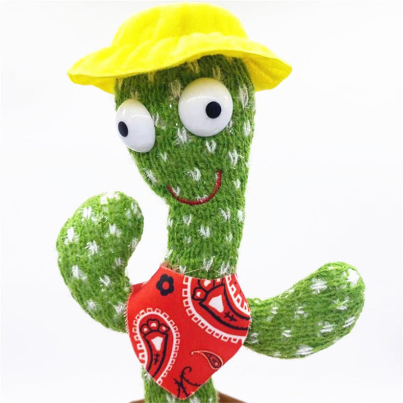 Dancing cactus, sand sculpture, electric plush toy that can twist, learn to speak, sing, and emit light 190