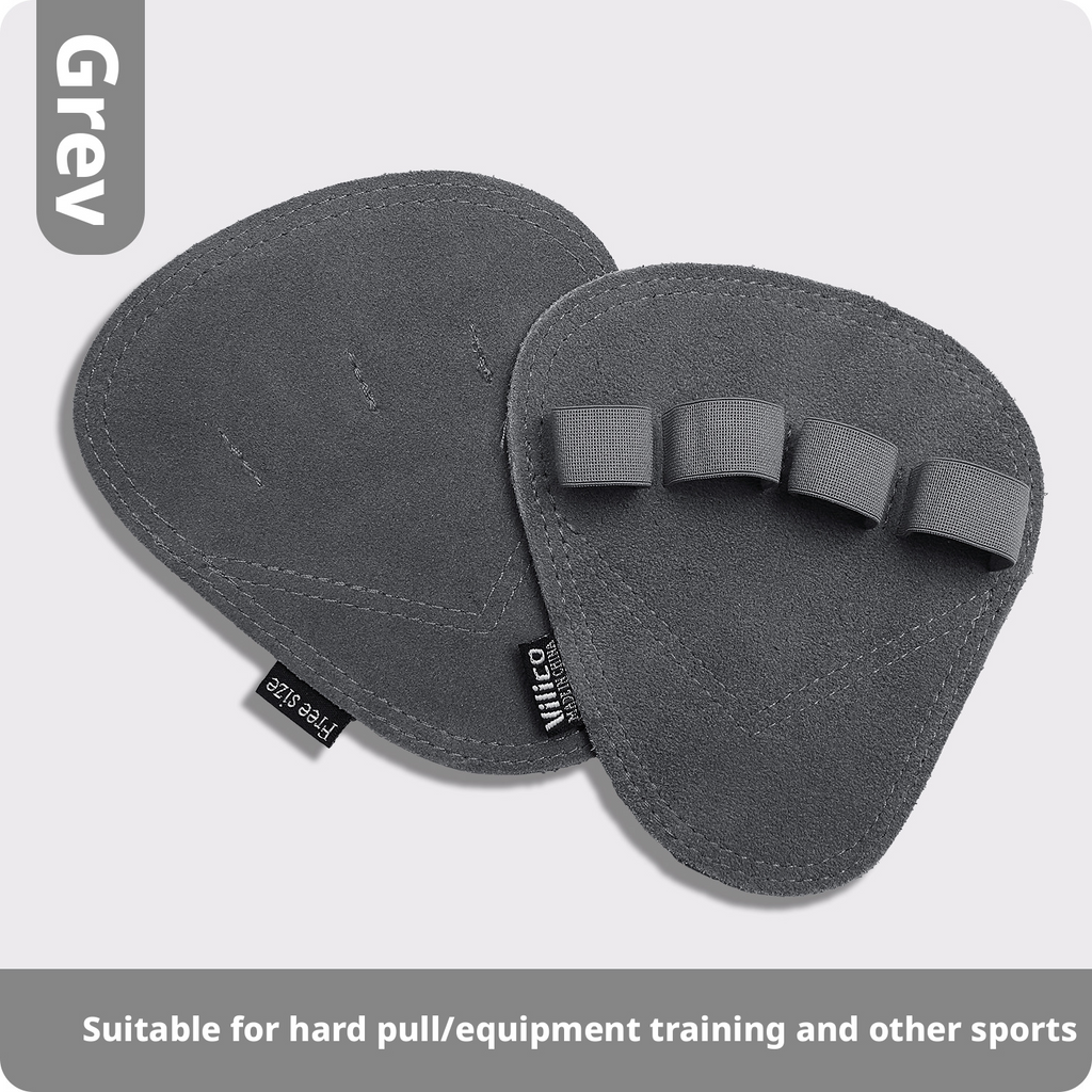 Sports, fitness, anti slip, palm protection, anti cocoon, pull up, male weightlifting, hard pull cowhide, four finger palm protection 407