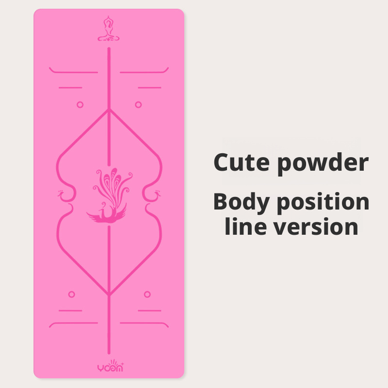 Thickened and widened double-sided non-slip natural rubber PU yoga mat for men and women 017