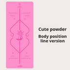 Thickened and widened double-sided non-slip natural rubber PU yoga mat for men and women 017