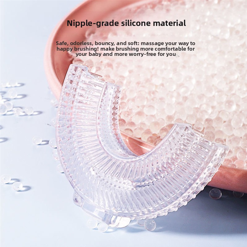 Children's electric toothbrush U-shaped baby sound wave soft fine hair 2-12 years old teeth guard 176