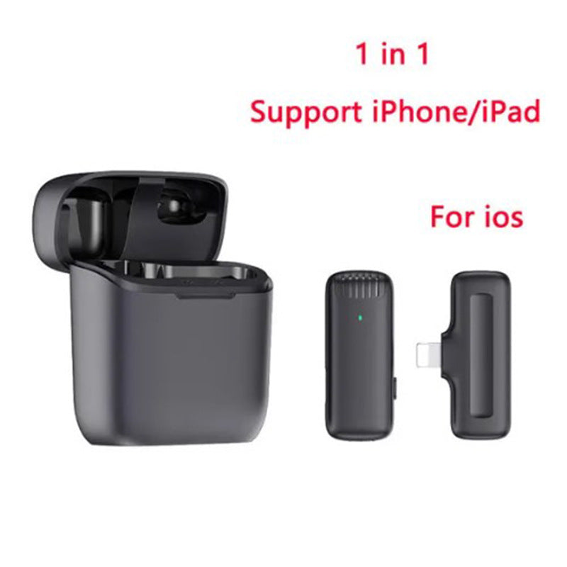 Wireless lavalier microphone K1K9J13 with one to two live streaming reception 186