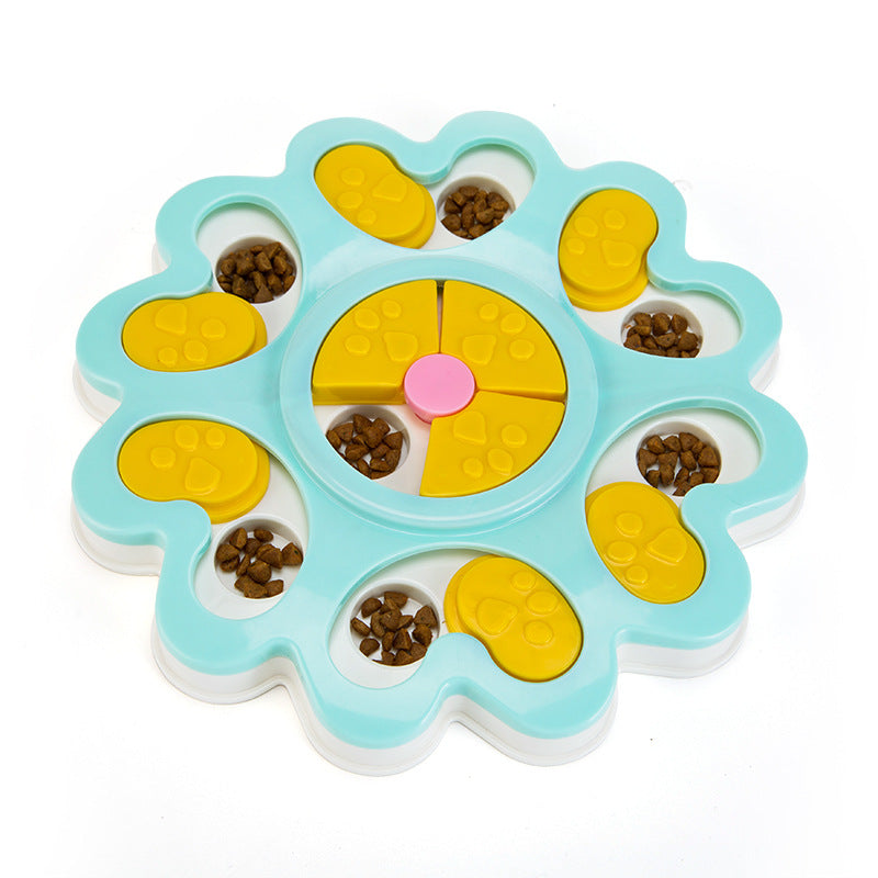 Dog puzzle toy feeder anti choking training bowl slow food bowl 340