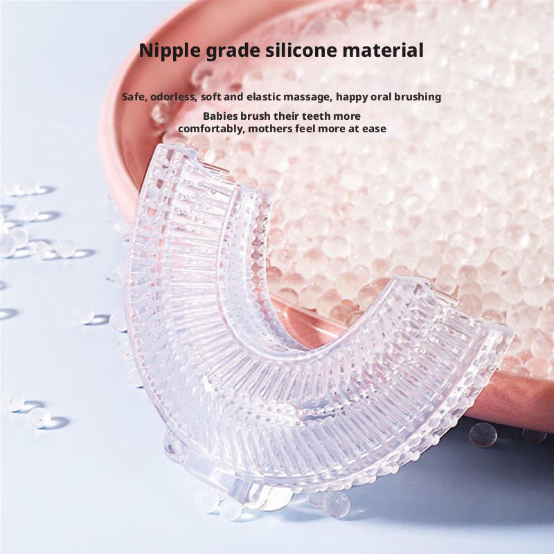 Children's electric toothbrush U-shaped baby sound wave soft fine hair 2-12 years old teeth guard 176