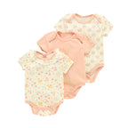 Cotton baby clothes three piece set fart clothes short sleeves summer 091