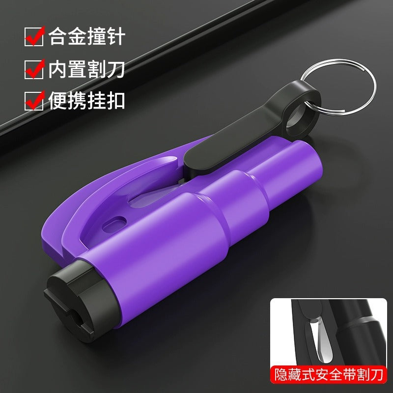 Car Safety Hammer Mini Window Breaker 3-in-1 Second Glass Shatter Multifunctional Escape Hammer 374