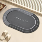 Soft diatomaceous earth absorbent mat  toilet door anti-slip quick-drying mat 018