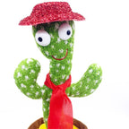 Dancing cactus, sand sculpture, electric plush toy that can twist, learn to speak, sing, and emit light 190