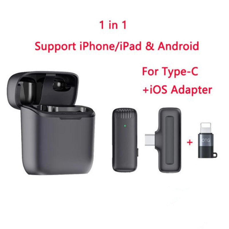 Wireless lavalier microphone K1K9J13 with one to two live streaming reception 186