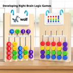 Children's puzzle memory chess four-color animal logical thinking training board game 228