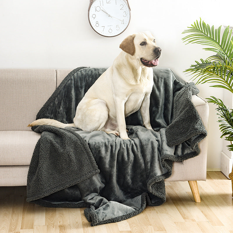 Waterproof and urine resistant pet blanket, cotton flannel, comfortable and thick dog pad mattress 331