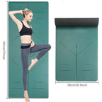 Thickened and widened double-sided non-slip natural rubber PU yoga mat for men and women 017