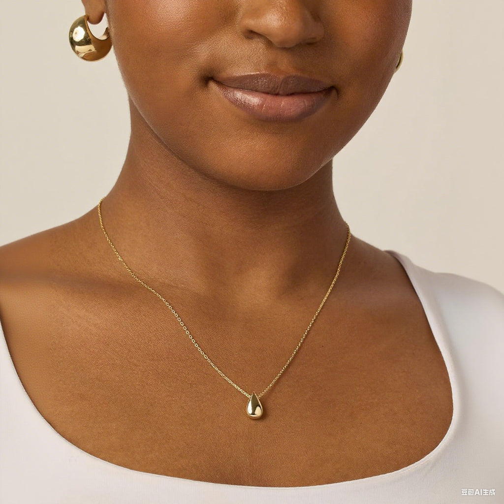 Copper plated white K-color gold smooth earrings irregular earrings for women 284