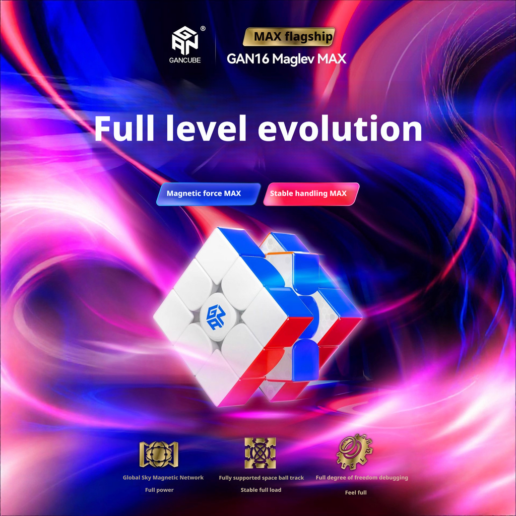 GAN16 Maglev Max UV Magnetic Edition Third Order Rubik's Cube Diamond Face Competition 255