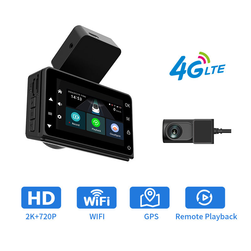High definition 4G remote monitoring driving recorder with front and rear dual recording night vision 243