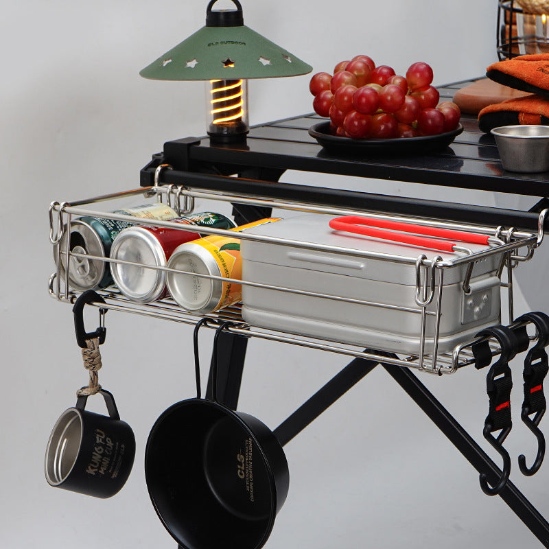 Outdoor IGT aluminum plate table extension rack folding table accessories 007