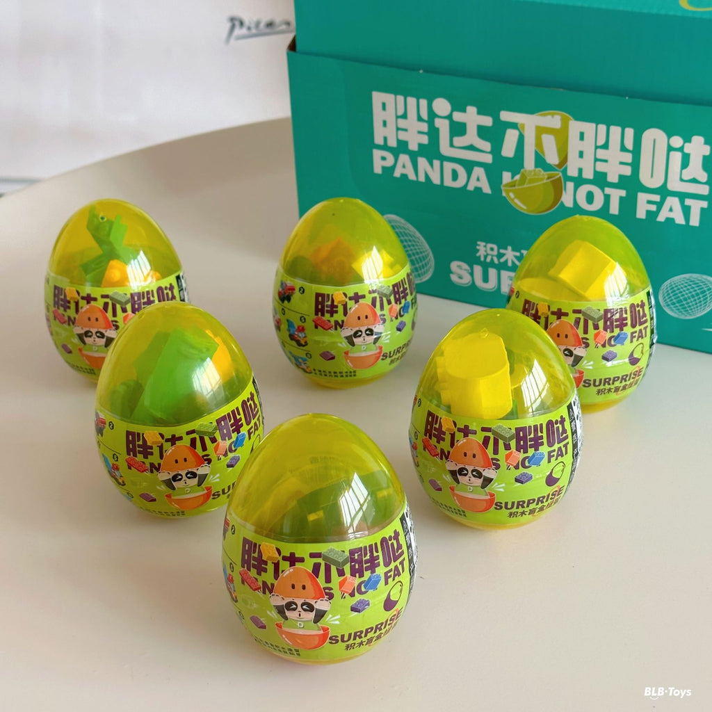 Twisted Egg Blind Box Building Blocks Toy Creative Engineering Vehicle Fire Truck Building Blocks 212