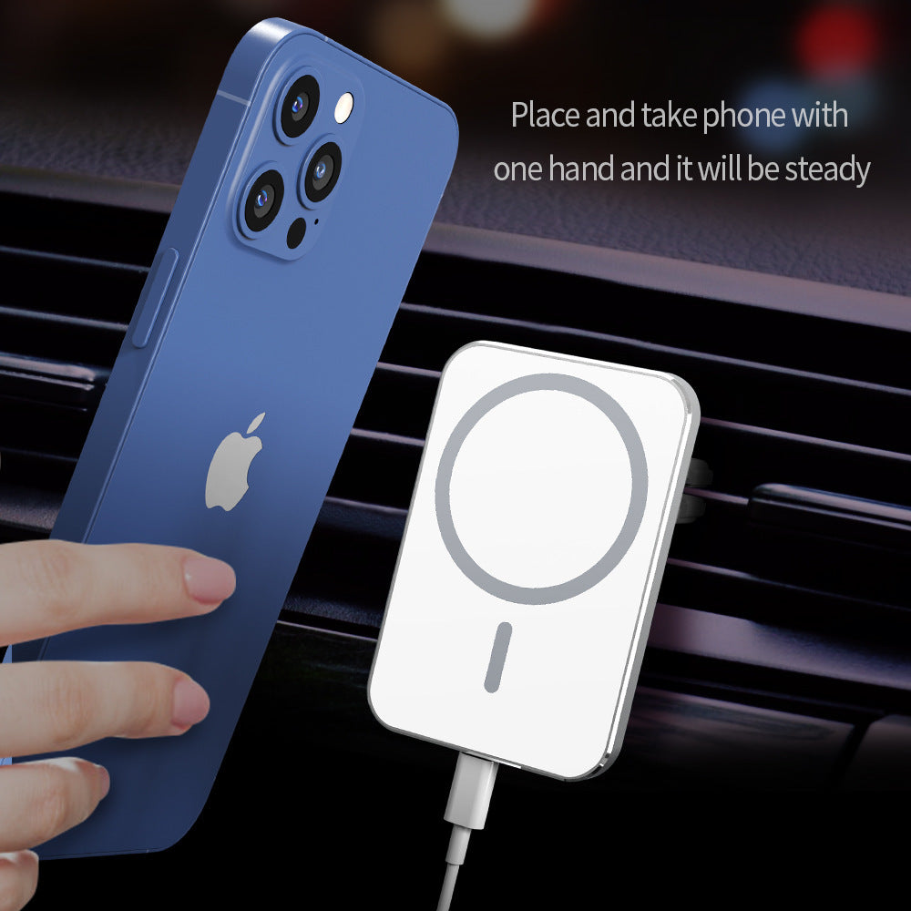 Magnetic car holder charger 15W fast charging suitable for Apple 15/14/13/12 models with flash charging 377