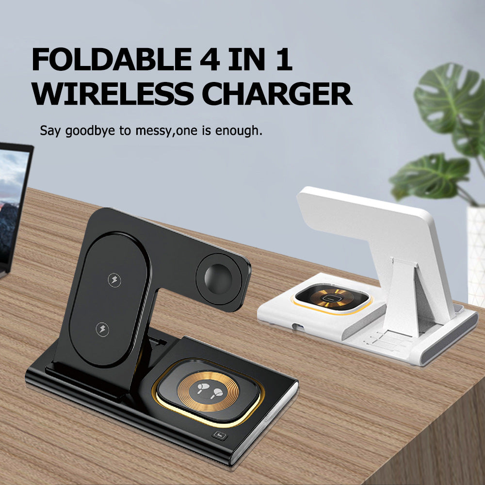 Three in one wireless charger supports fast charging and multifunctional wireless charging 136