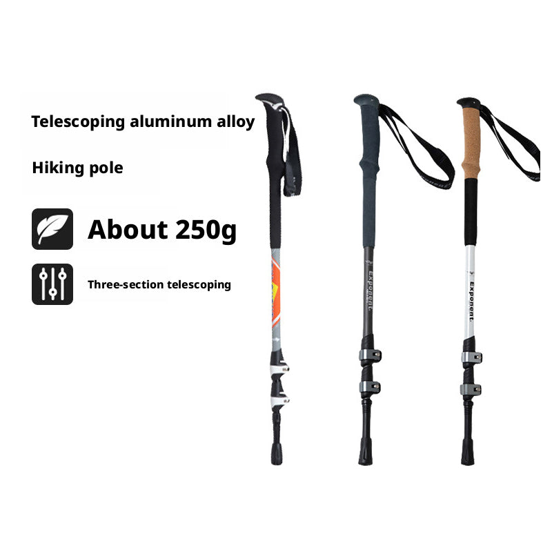 Aluminum alloy trekking poles, outdoor hiking poles, ultra-lightweight and retractable 509
