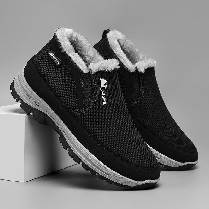 Outdoor men's cotton shoes spring new style for middle-aged and elderly leisure sports 052