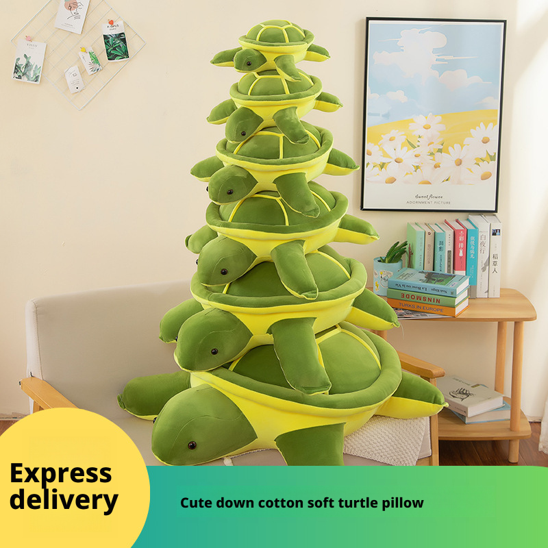 Cute Down Cotton Soft Turtle Pillow Plush Doll Simulation Turtle Cloth Doll 236