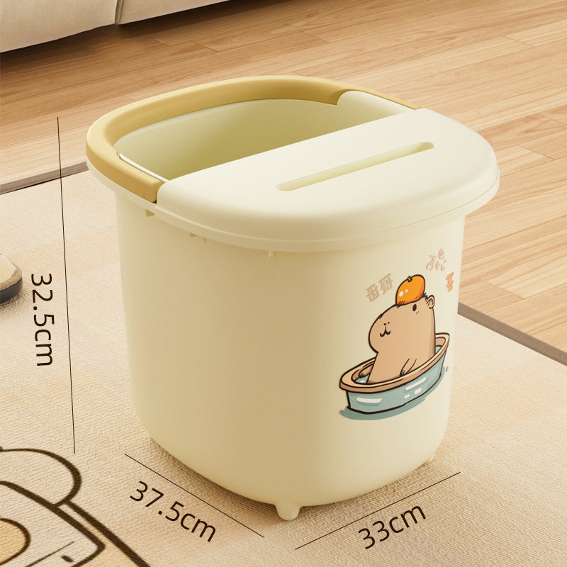 Home use foot bath tub with a height exceeding the knee for autumn and winter and a steam foot bath tub 024