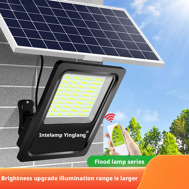 Solar powered floodlights and LED outdoor camping in the courtyard 040