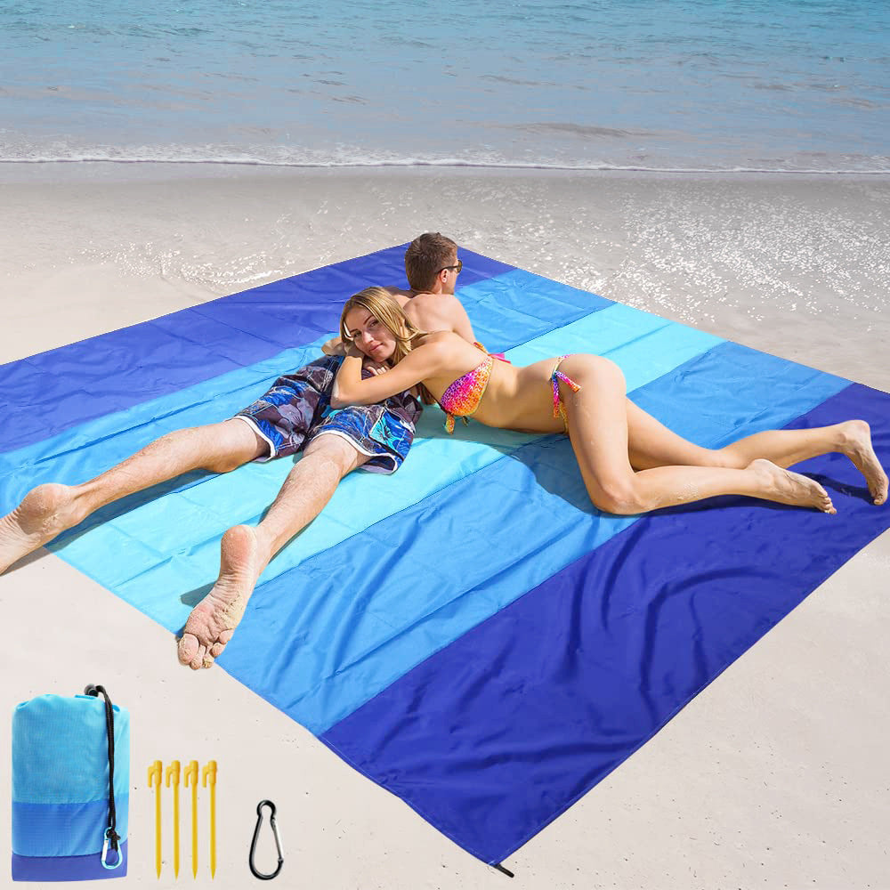 Folding portable beach mat for outdoor camping use 127
