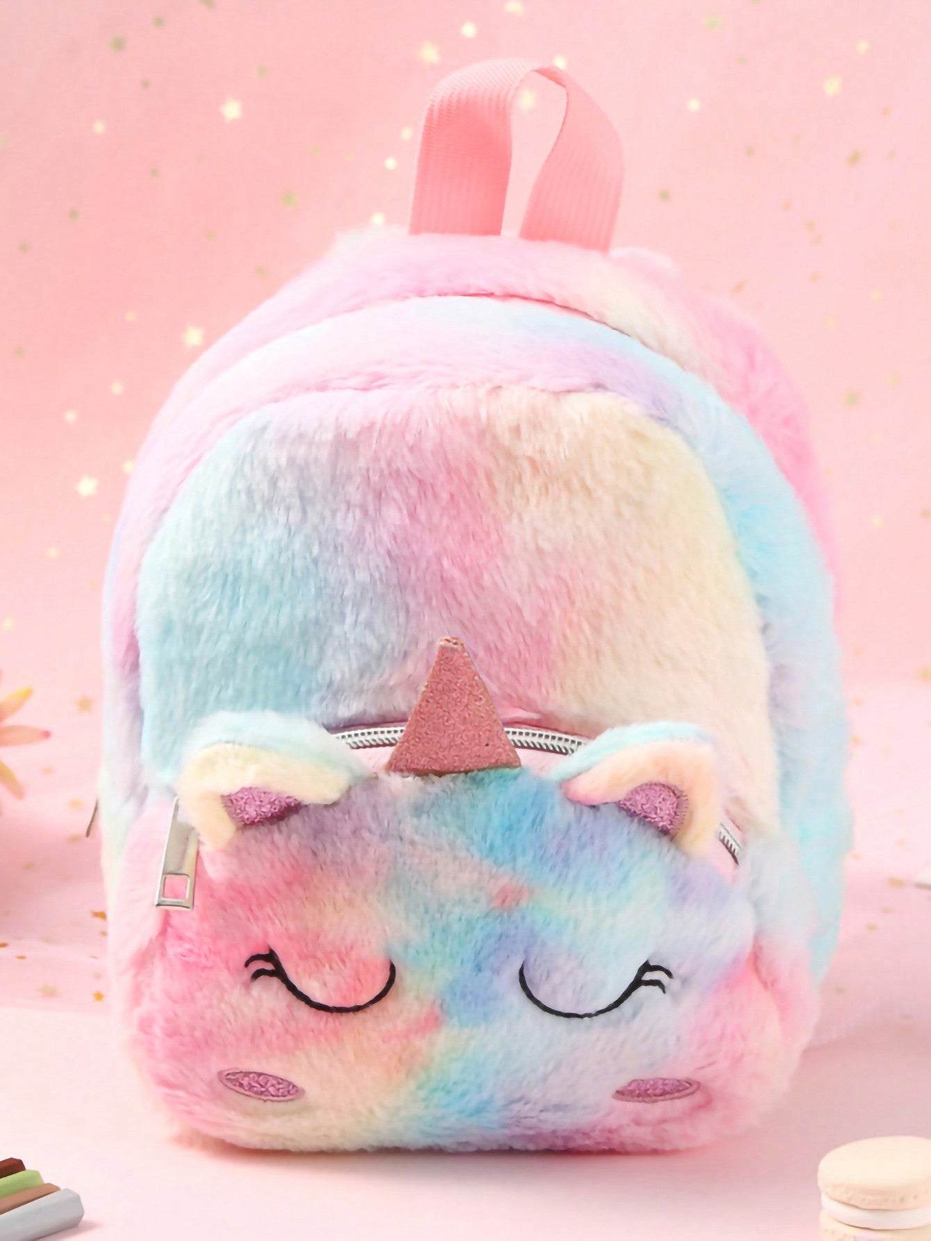 Plush unicorn cartoon children's backpack backpack 202