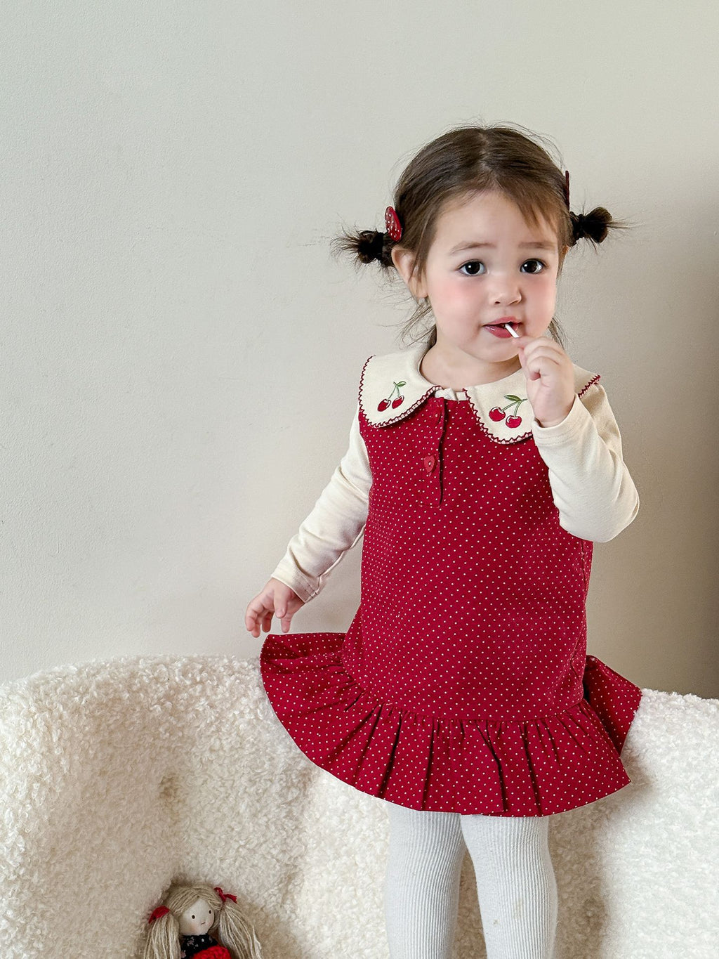 Girls' autumn outfit stylish children's clothing vest skirt 093