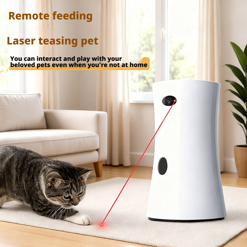 Intelligent pet camera, automatic feeder, bullet feeding, laser teasing for pets 317