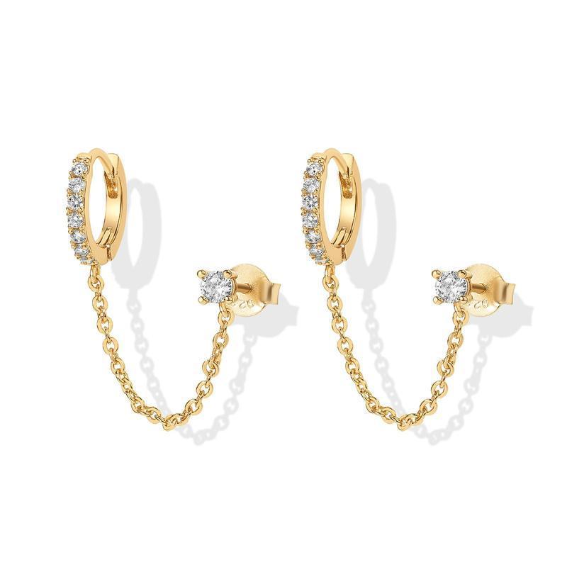 Diamond studded earrings, ins tassel earrings, ear rings, ear buckles, women's trendy earrings 294