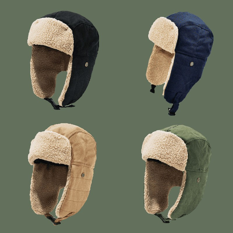 Men's and women's winter Korean style trendy ear protection hats 154