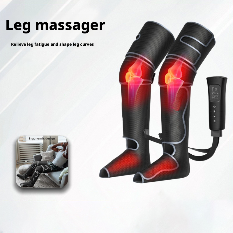 Airbag leg massager, air wave massage beauty device, knee heating vibration leg massager 432