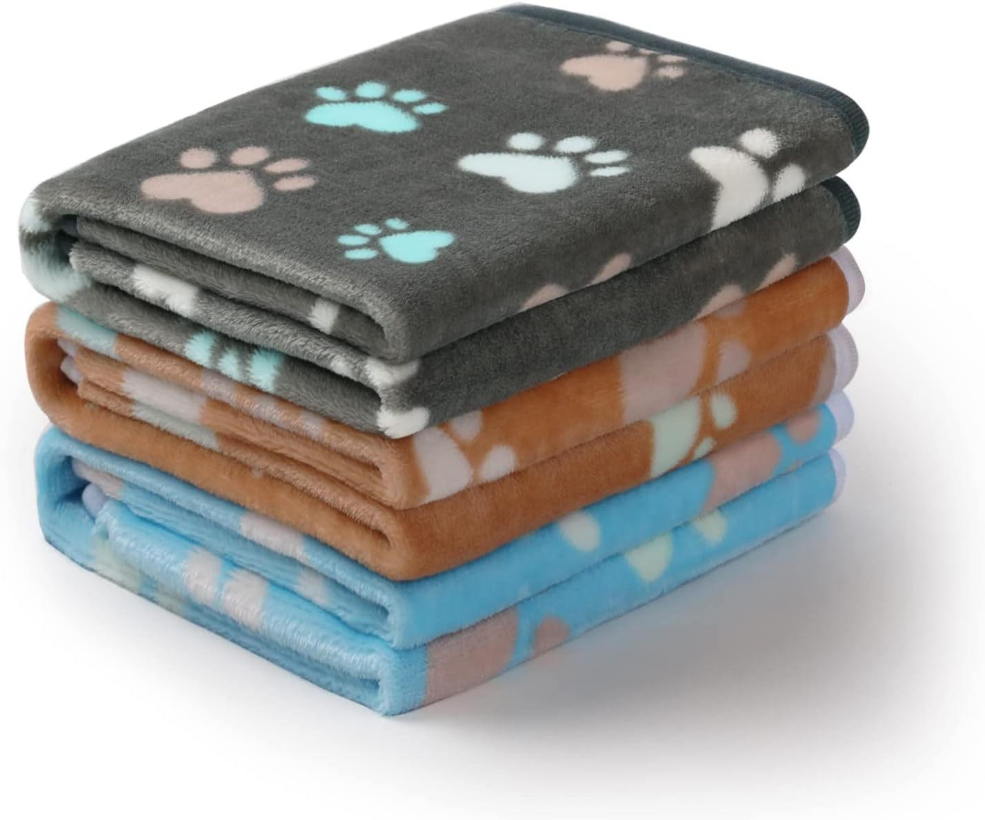 Pet blanket flannel coral fleece dog cat paw pad 308