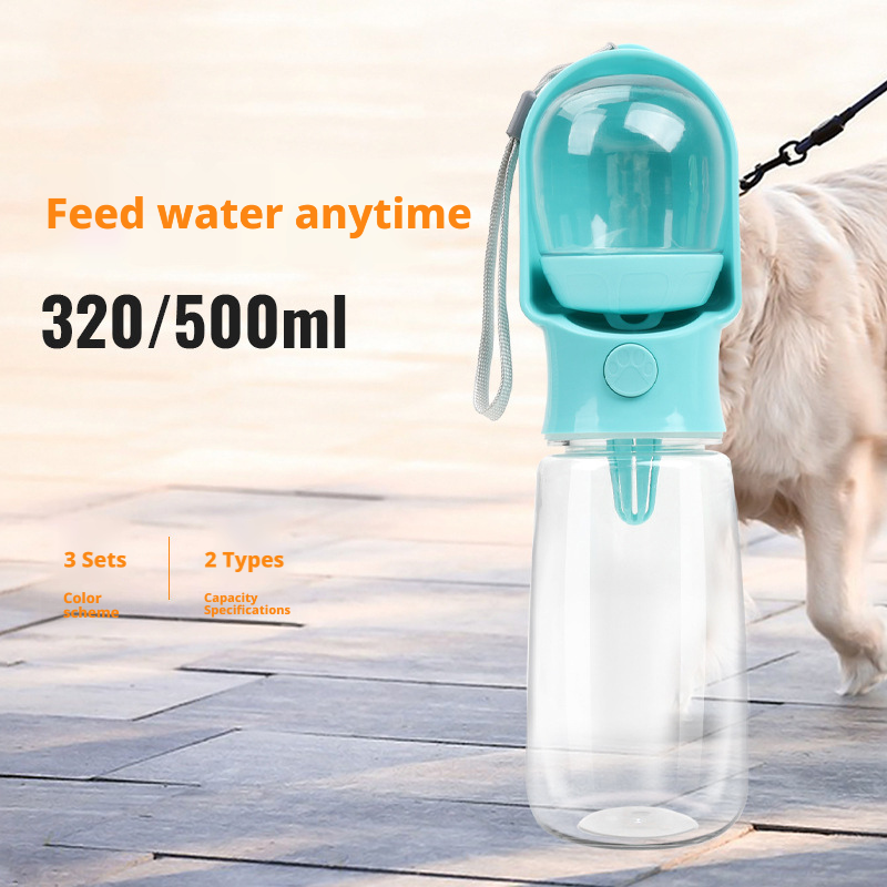 Dog water bottle, outdoor water cup, dog walking water bottle, portable dog companion cup 329