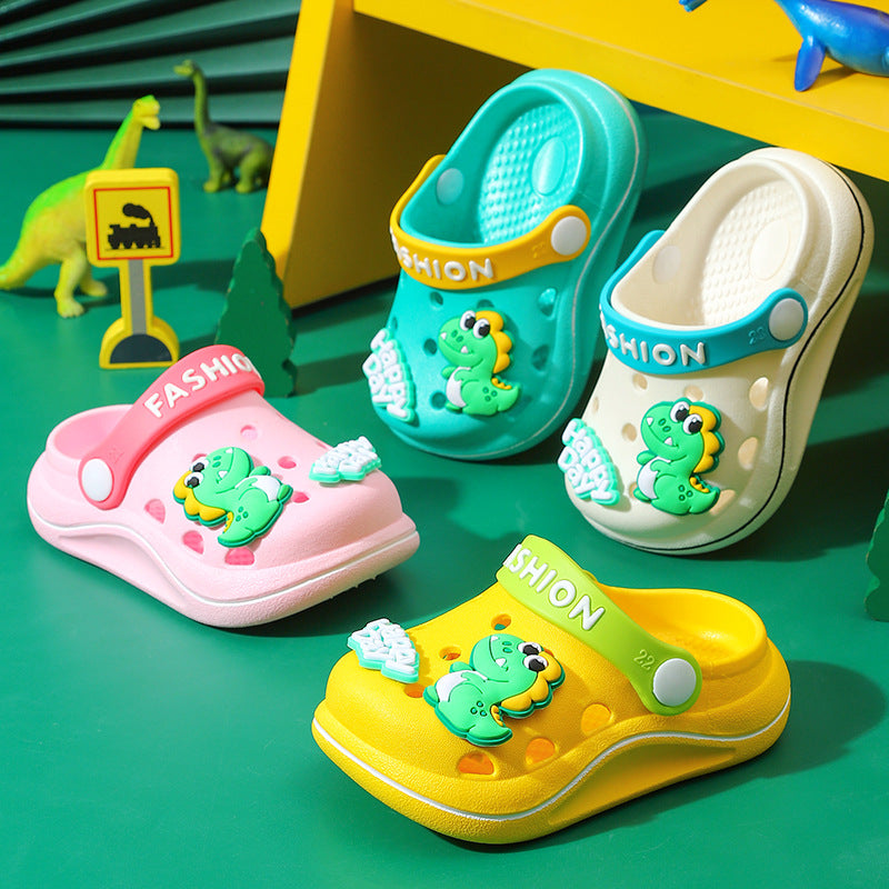 Children's cave shoes cartoon dinosaur boy baby soft sole 089