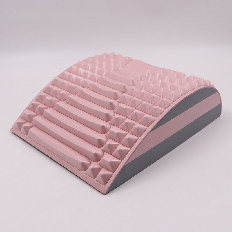 Color-blocked lumbar stretching and back massager, AB pad for spinal correction and lumbar relaxation 447