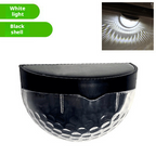 Solar powered semi-circular fence light, outdoor dedicated wall light 037