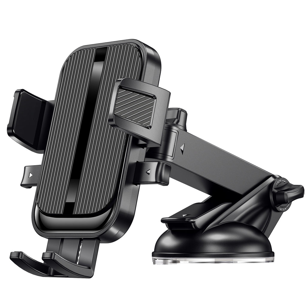 Car holder, phone holder, silicone suction cup, telescopic rod, automatic lock 372