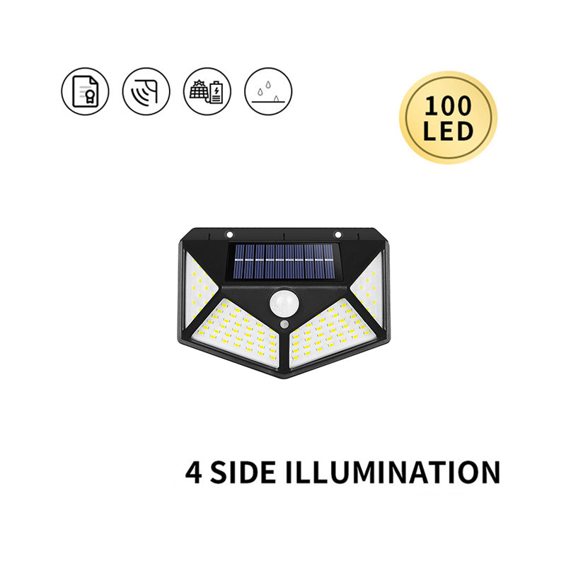 Solar powered human body induction lamp outdoor courtyard street light 042