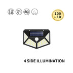 Solar powered human body induction lamp outdoor courtyard street light 042