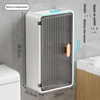 No-drill wall-mounted tissue box transparent and stylish storage rack 026