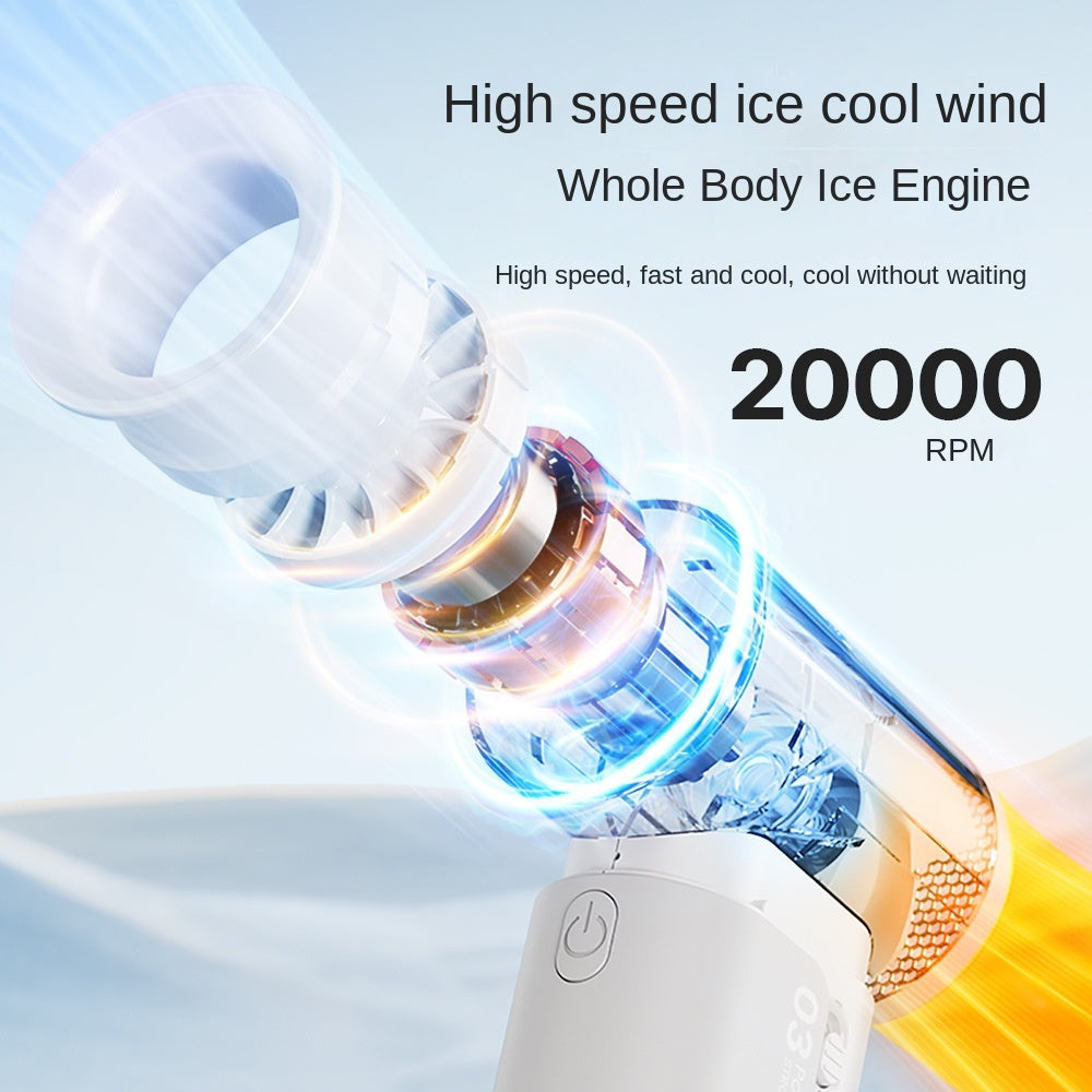 Super High-speed Pocket Fan Cross-border High-speed Small Fan Handheld Portable Charging Fan 001