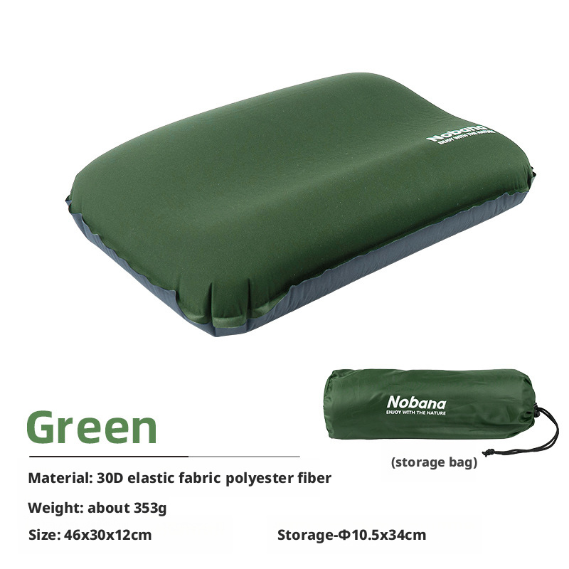 Outdoor 3D Sponge Pillow Self-Inflating Pillow Camping Tent Air Cushion Pillow 012