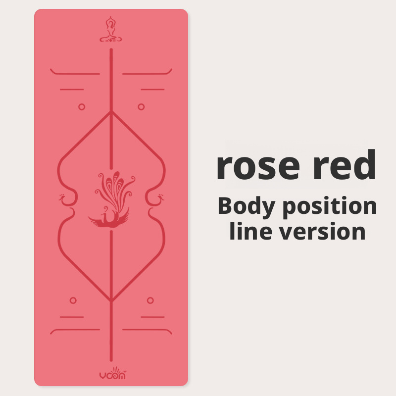 Thickened and widened double-sided non-slip natural rubber PU yoga mat for men and women 017