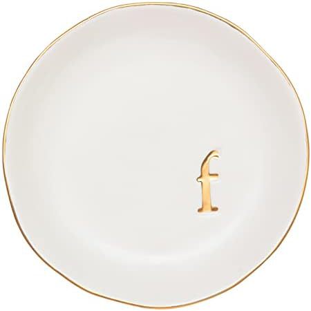 Ladies' engagement and wedding gift ceramic ring plate 260