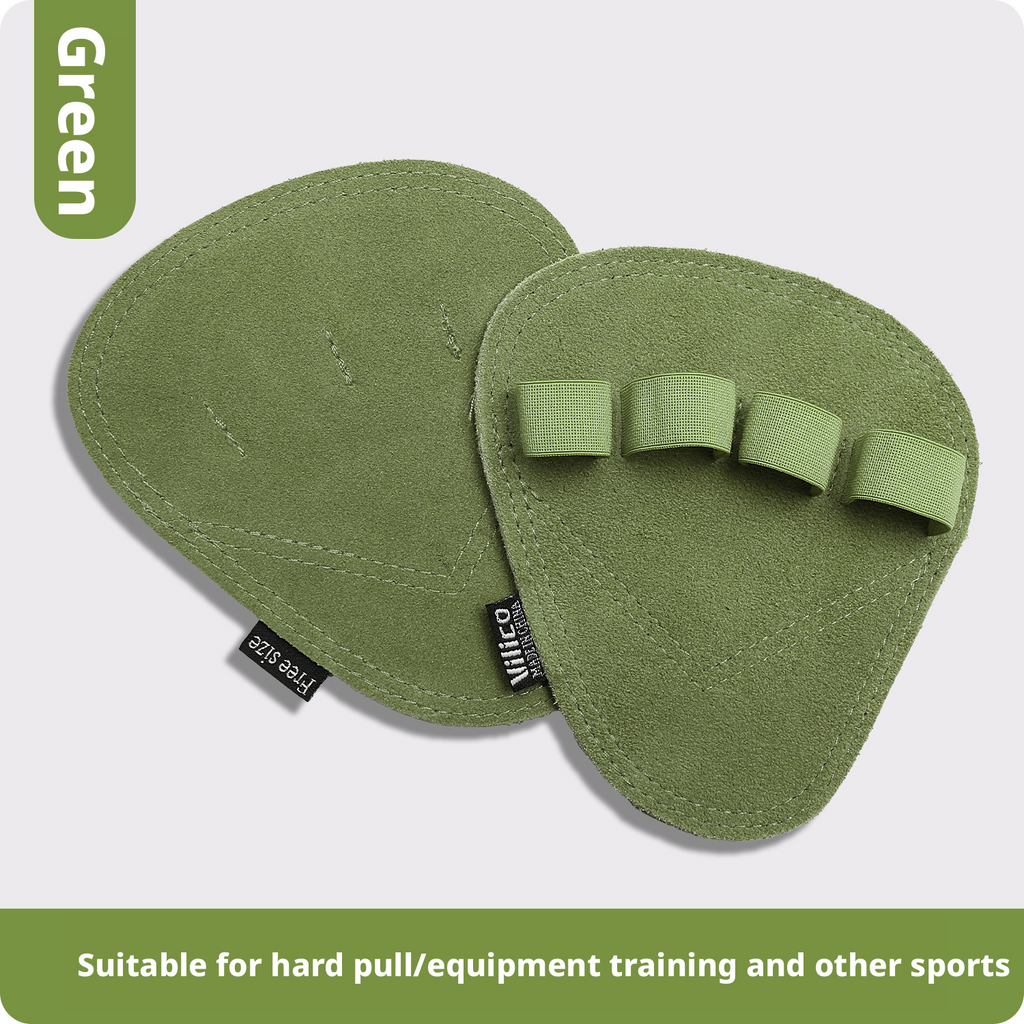 Sports, fitness, anti slip, palm protection, anti cocoon, pull up, male weightlifting, hard pull cowhide, four finger palm protection 407
